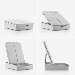 Pasqyrë LED e palosshme 3-në-1 me organizues make-up – InnovaGoods - Image 3