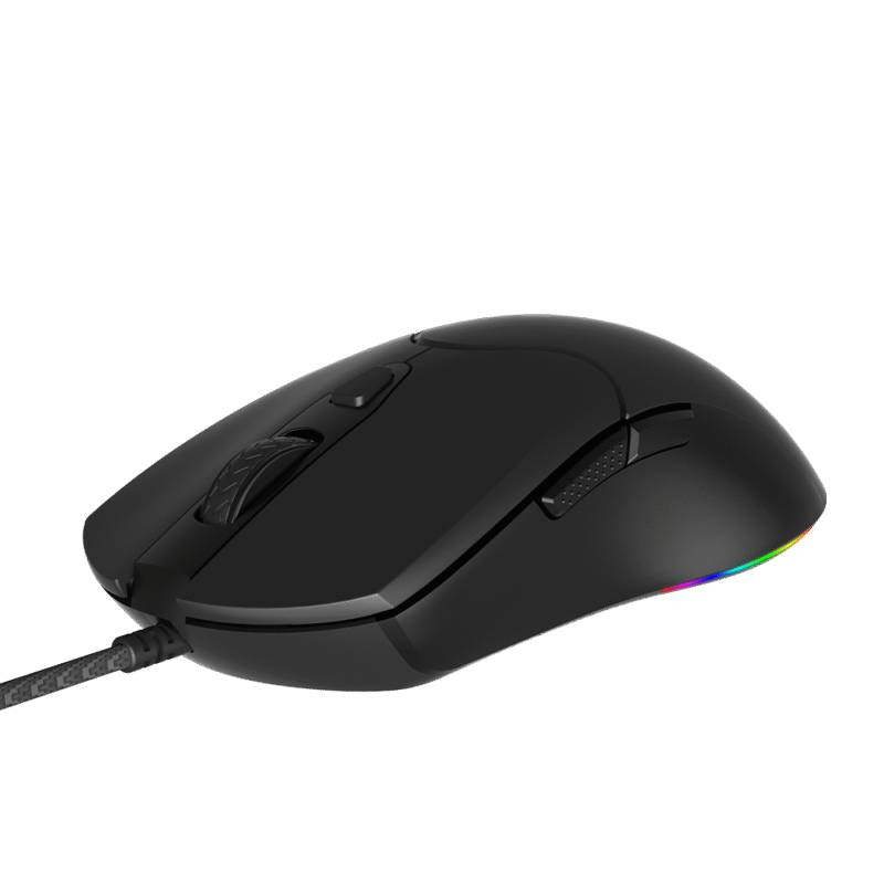 Maus Gaming Meetion GM21 2023 / USB / 12000dpi / Butona 6+1 / Max 7000 fps / RGB / e zezë