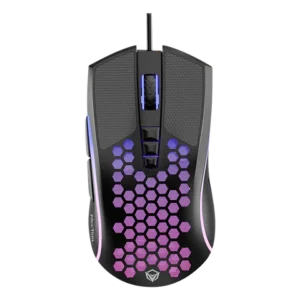 Maus Gaming Meetion GM015 Lightweight Honeycomb / 6400CPI / 7+1 butona / Max 6000 fps / RGB / USB / Gri - Figura 3