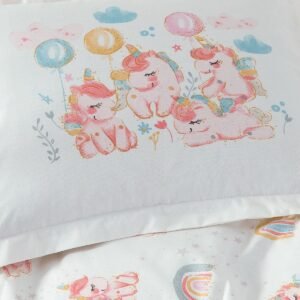 Komplet shtrati për bebe Yataş Mini Unicorn Ranforce - Figura 4