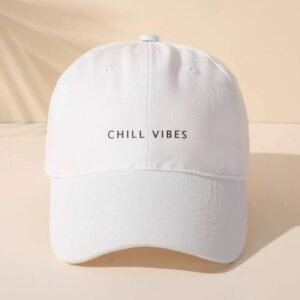 Kapelë e bardhë Unisex Klasike e Rregullueshme me Mbrapa