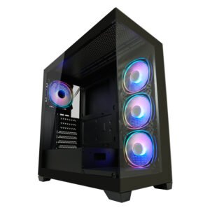 Case LC-Power LC-715B-ON / Seamless_X / 4x120mm ARGB case fan / 1xUSB-C / 2x USB-A / I zi